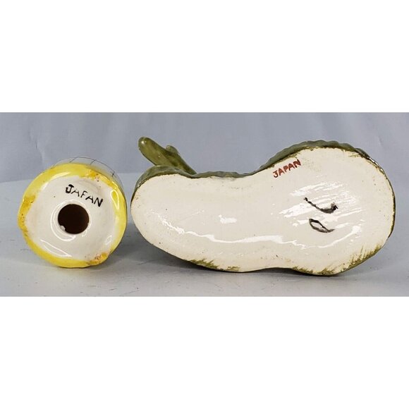 Vintage Bird Cage Tree Salt Pepper Shaker Set Occupied Japan Missing Cat - Picture 8 of 8